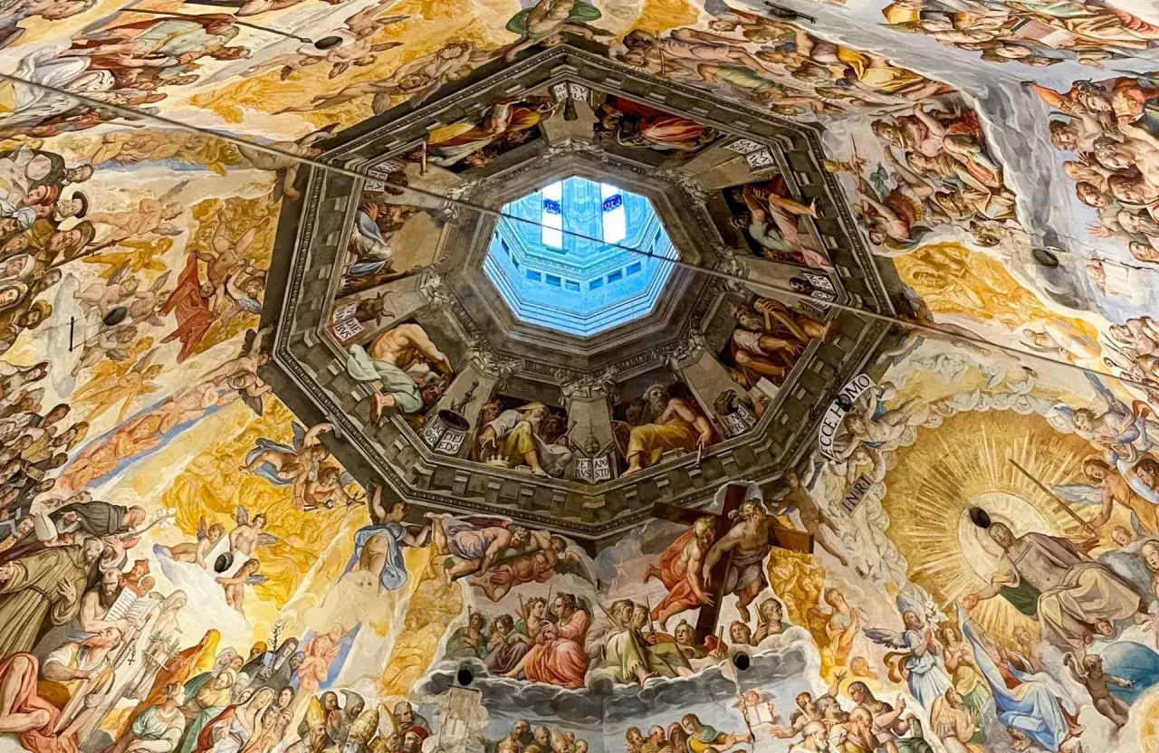 Affresco della cupola del Duomo di Firenze, un capolavoro da non perdere se ti chiedi cosa vedere a Firenze in 3 giorni.